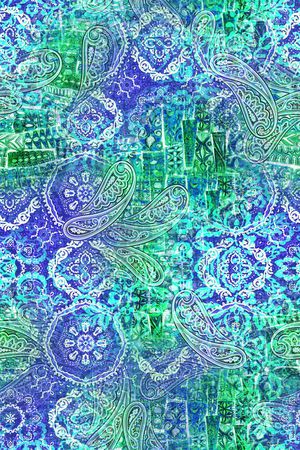 佩斯利印花华亿平台图片