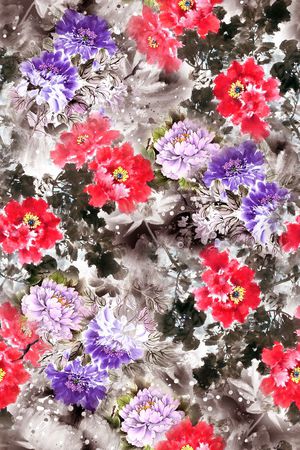 中国风印花华亿平台图片