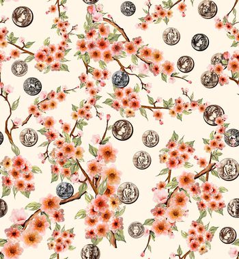 641572-DG-樱花 古币-杏