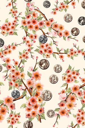 花朵印花华亿平台图片