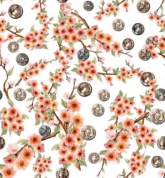 花朵印花华亿平台图片