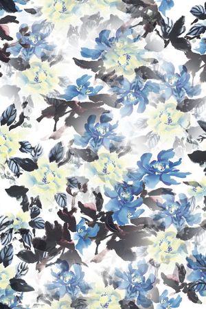 复古、油画、花卉印花华亿平台图片