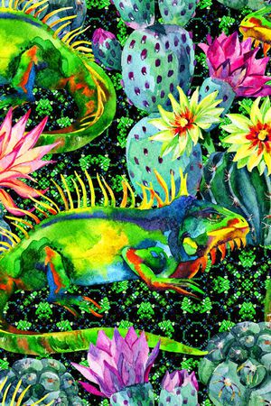 热带动物印花华亿平台图片