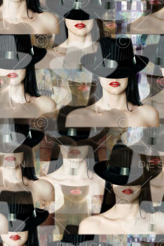 人物印花华亿平台图片