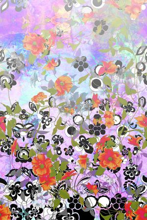 小碎花纹印花华亿平台图片