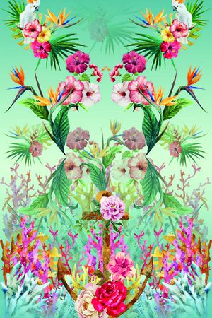 watercolor印花华亿平台图片