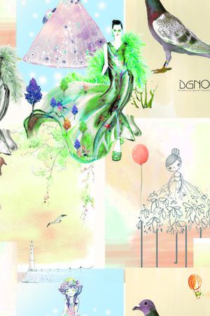 长裙印花华亿平台图片