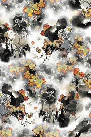 荷花印花华亿平台图片