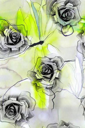 玫瑰印花华亿平台图片