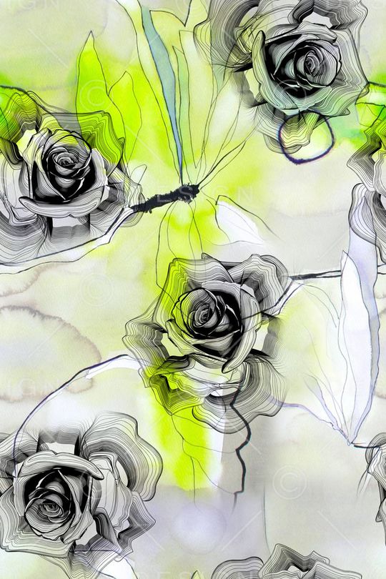 玫瑰印花华亿平台图片