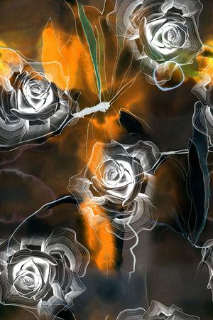 玫瑰印花华亿平台图片