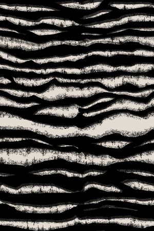 斑马纹女装大衣印花华亿平台图片