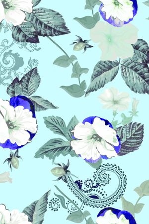 乱花印花华亿平台图片