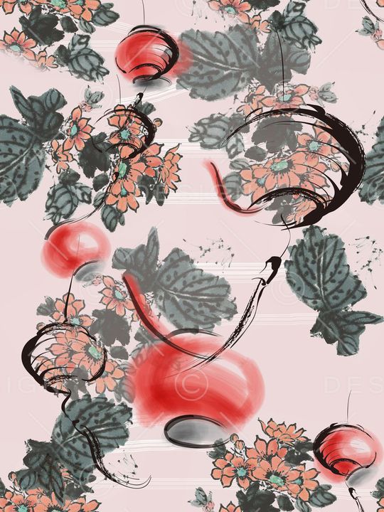 现代、休闲印花华亿平台图片