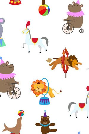 马戏团印花华亿平台图片