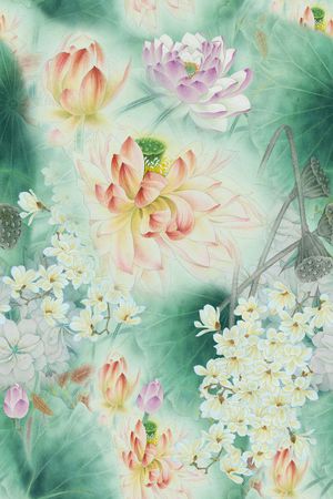 花朵印花华亿平台图片