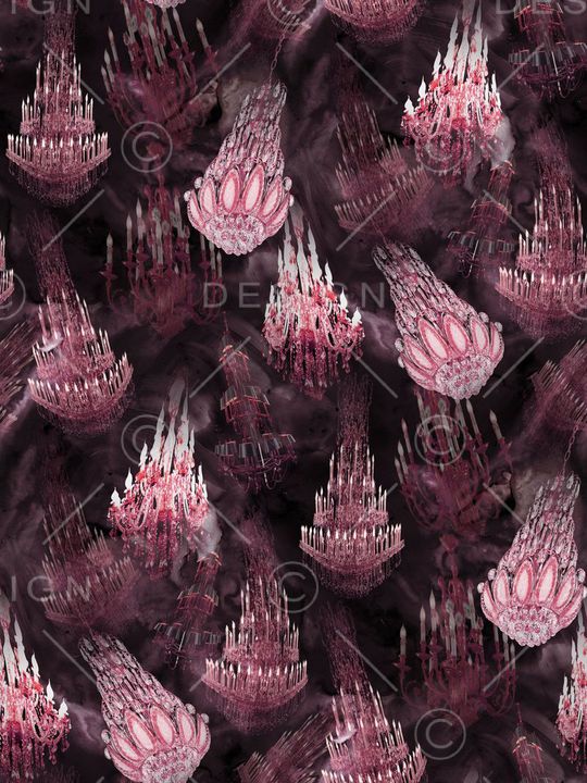 水晶灯印花华亿平台图片