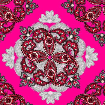 642049-方巾卷草腰果枚