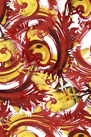 时尚、手绘、抽象印花华亿平台图片