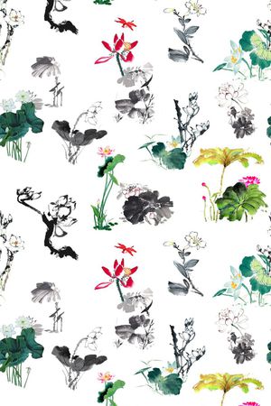 花朵印花华亿平台图片