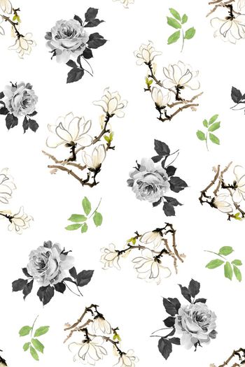 花卉印花华亿平台图片