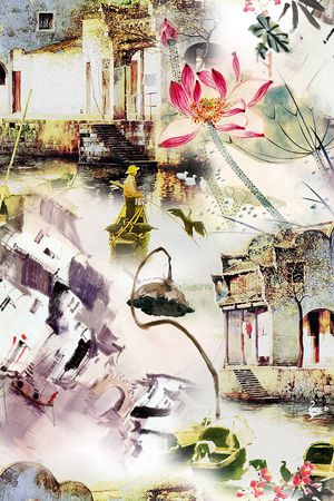 风景印花华亿平台图片