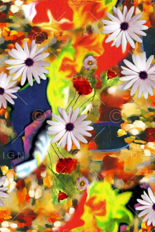 连衣裙印花华亿平台图片