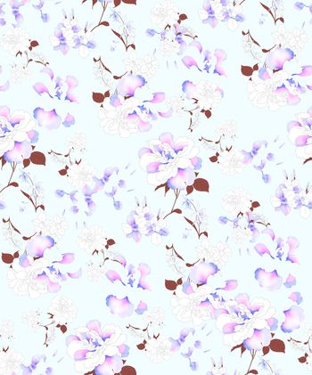 642321-清爽女装泳装手绘花