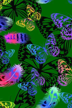 蝴蝶印花华亿平台图片