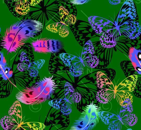 蝴蝶印花华亿平台图片