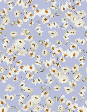 642344-复古女装罂粟花兰花