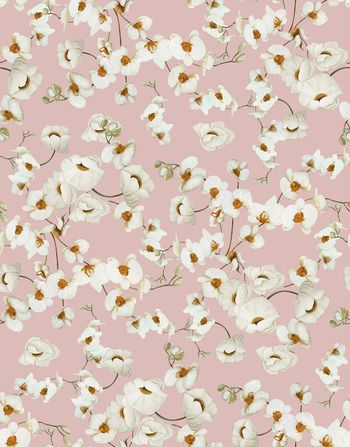 642345-复古女装罂粟花兰花1