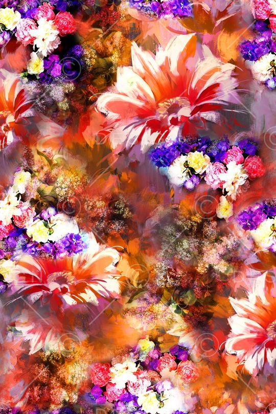 水墨印花华亿平台图片