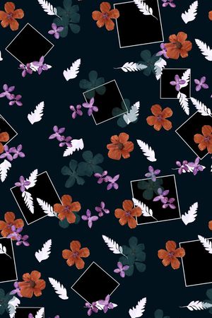 创意花卉.印花华亿平台图片