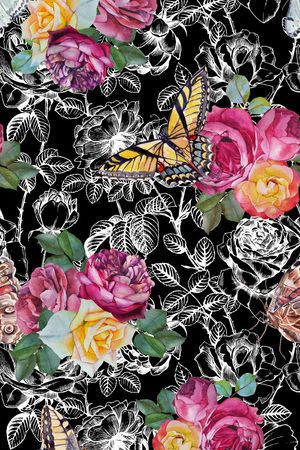 玫瑰印花华亿平台图片