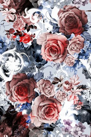 手绘印花华亿平台图片