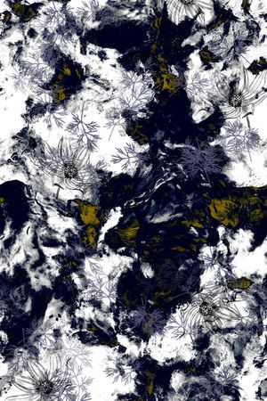 山水画印花华亿平台图片