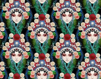 642666-中国京剧-孔雀底