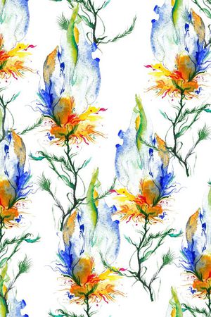 浪漫花卉印花华亿平台图片