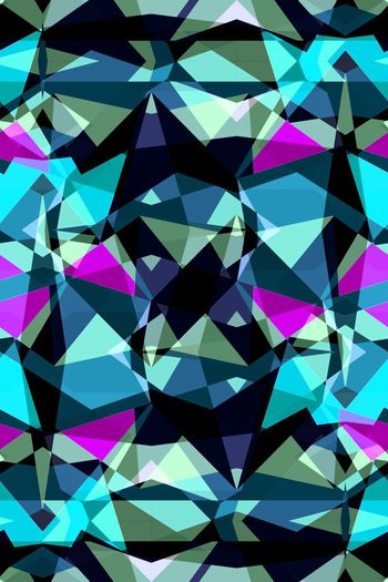 642707-撞色几何块面