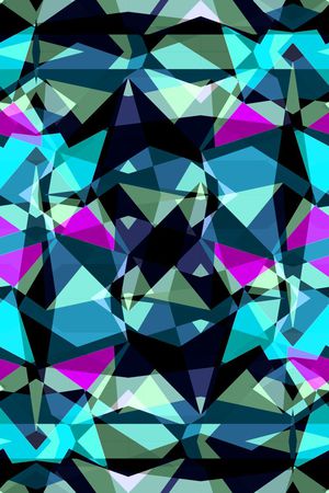 不规则几何印花华亿平台图片