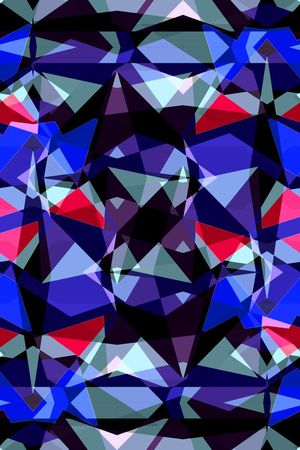 不规则几何印花华亿平台图片