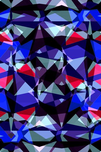 642740-撞色几何块面