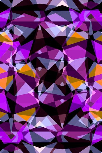 642750-撞色几何块面