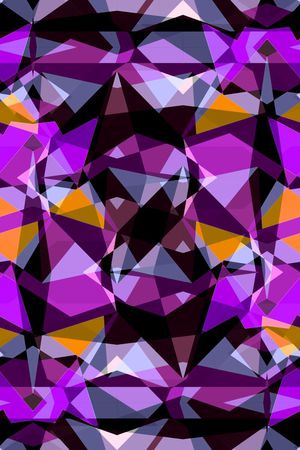 不规则几何印花华亿平台图片