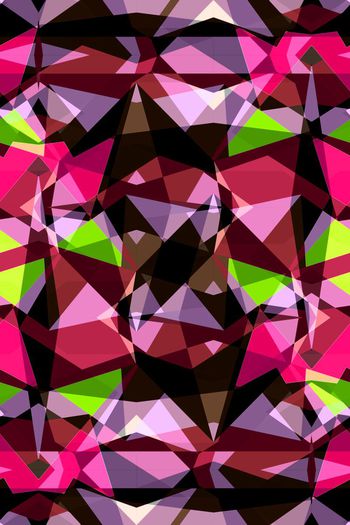 642752-撞色几何块面