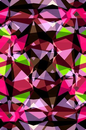 不规则几何印花华亿平台图片