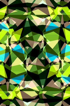 不规则几何印花华亿平台图片