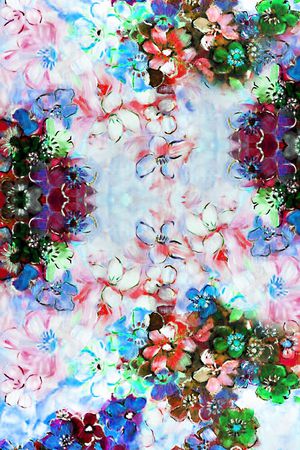 丝巾印花华亿平台图片