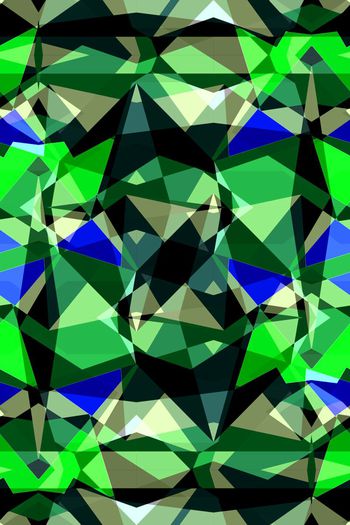 642781-撞色几何块面